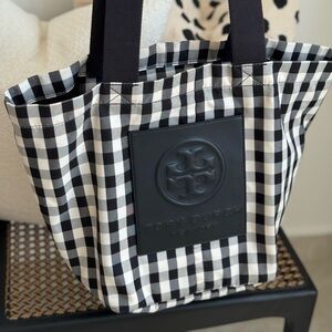 Tory Burch Piper Gingham Tote Bag